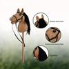 ROCK MY BABY Hobby Horse with a Detachable Bridle Plush Stuffed Stick Horse with Award Ribbon for Kids 3+ Years Old (Light Brown) view 4