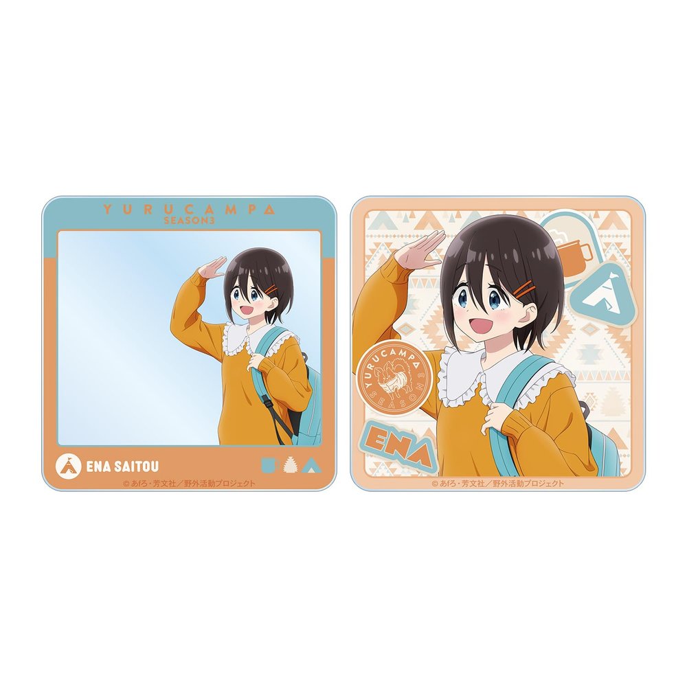 Yuru Camp SEASON3 Illustrated ENA Saito Yumi Ver. Acrylic Card Set of 2