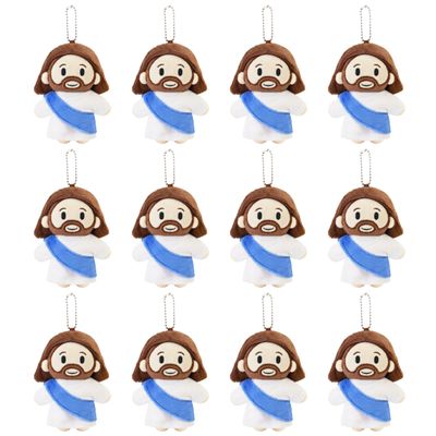 12-Piece Jesus Plush Toy Set - Easter Church Decoration - Guardian Savior Gift Doll - Suitable for Easter, Sunday School, and Religious Activities (12 Pcs)