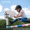 ROCK MY BABY Hobby Horse with a Detachable Bridle Plush Handmade Stick Horse with Removable Rosette Ribbon for Kids 3+ Years Old (White) view 2
