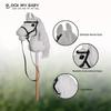 ROCK MY BABY Hobby Horse with a Detachable Bridle Plush Handmade Stick Horse with Removable Rosette Ribbon for Kids 3+ Years Old (White) view 4