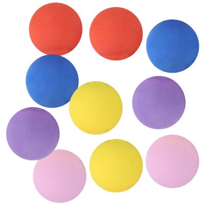 POENVFPO Children, Lightweight Kid Toy Ball Foam Ball 60mm, Yellow Blue Orange Purple Pink for Indoor Outdoor Practice