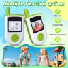 Video Walkie Talkies for Kids - 2 Pack Rechargeable Video Intercom Kids Walkie Talkies with Three Games & Sticker Effect, Indoor Outdoor Toys for Family Games, Birthday Gift for Boys Girls Ages 3-8 view 2
