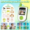 Video Walkie Talkies for Kids - 2 Pack Rechargeable Video Intercom Kids Walkie Talkies with Three Games & Sticker Effect, Indoor Outdoor Toys for Family Games, Birthday Gift for Boys Girls Ages 3-8 view 4