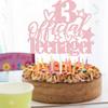 1 Pack 13 Official Teenager Cake Topper Glitter 13th Birthday Decorations for Boys Girls 13th Cake Decorations for Teen Birthday Party Supplies Rose Gold view 4