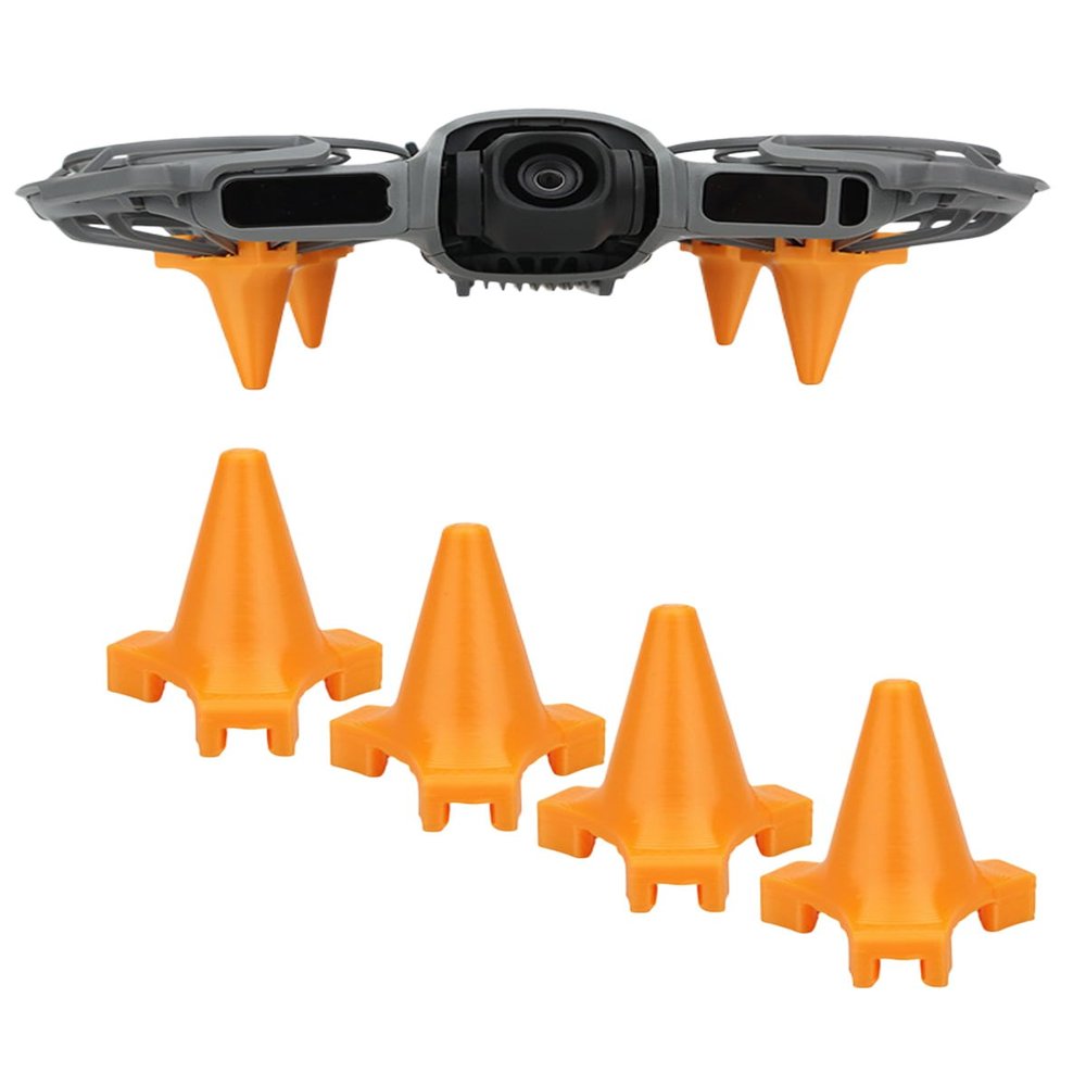 4-Pack Drone Landing Gear for DJI Neo 2, Lightweight Extension Legs Anti-Scratch Protector Bracket, Shockproof Plastic for DJI Neo Drone Accessories (Orange)