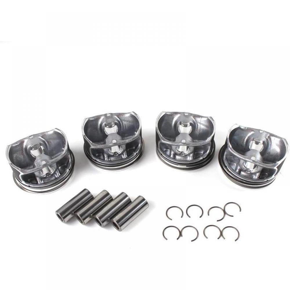 YUthNX 4PCS 83mm Engine Pistons Set Compatible with A35 A220 C300 CLA250 GLE350 2.0T Models A2740300900 2740301517 2740301617