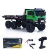 wheelfun 1/18 Remote Control Flatbed Truck 6 * 6 Electric RC Off Road Vehicle Model Metal Chassis Gear Light System Radio Hobby Grade Model for Ages 14+(Green) view 1