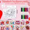 24Pcs Valentines Day Crafts Gifts Kits for Boys, Girls & Adults, Valentine's Arts and Crafts DIY Puzzle with Chocolate Cake Heart Owl, Jigsaw for Classroom Activities Party Favors Exchange Supplies view 2