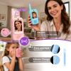 NUFR Video Walkie Talkies for Kids with 6 Voice Changer, Handheld Long Range Rechargeable Video Intercom Toys with Screen, 2 Pack Walkie Talkie for Girls Boys Indoor Outdoor Games Camping view 4
