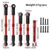 7075 Aluminium Alloy Pull Rod Links Compatible with 1/10 ARRMA Gorgon MEGA 550 2WD Fury VORTEKS RC Car (Red) view 2