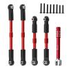 7075 Aluminium Alloy Pull Rod Links Compatible with 1/10 ARRMA Gorgon MEGA 550 2WD Fury VORTEKS RC Car (Red) view 4