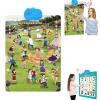 Electronic Alphabet Wall Chart,Kids Interactive Educational Wall Chart Talking Toy,Kids Learning Poster for Toddler Age 3 4 5+,Interactive Educational Toddler Toy, Xmas Birthday Gifts (A) view 1