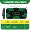 Senmenda Poker Table Mat 47" x 23",46 Player Texas Holdem Poker Mat for Tables, Includes a Poker Table mat Carrying Bag, and is Suitable for Texas Holdem, Blackjack, Omaha and Other Poker Games. view 2