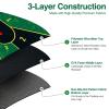 Senmenda Poker Table Mat 47" x 23",46 Player Texas Holdem Poker Mat for Tables, Includes a Poker Table mat Carrying Bag, and is Suitable for Texas Holdem, Blackjack, Omaha and Other Poker Games. view 3