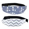2 Pcs Baby Head Support for Car Seat, Carseat Head Support for Infant Toddler Kids Children Stroller Seat Neck Relief Head Band Sleeping Traveling (Waves and Fish) view 1