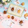 24 Set Valentines Day Gift Bulk Capybara Stress Balls Fun Relief Fidget Squeeze Toys with Positive Cards Mini Animal Desk Decor Capybara Party Favors for Office Teacher Adults (Blowers) view 4