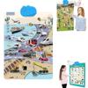 Electronic Alphabet Wall Chart,Kids Interactive Educational Wall Chart Talking Toy,Kids Learning Poster for Toddler Age 3 4 5+,Interactive Educational Toddler Toy, Xmas Birthday Gifts(Transportation) view 1