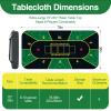 Senmenda Semenda Poker Table Top 70" x 35", 68 Player Texas Hold'em Mat for Tables, Includes a Carrying Bag, and is Suitable for Texas Hold'em, Blackjack, Omaha and Other Card Games. view 2