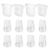 12-Counts S32 Model Breast Pump Parts, 8pcs Duckbill Valves and 4pcs Diaphragm Compatible with eufy S1 pro/S1/E20/E10, Fit for Lansinoh Discreet Duo/Nuliie/Motif Aura Glow S32 Pump view 1