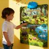 2025 New Talking Wall Chart for Kids, Touch to Learn No Screen Required, English Learning Poster with Songs, ABCs, Numbers, Animal Words & Piano, Learning Through Entertainment view 1