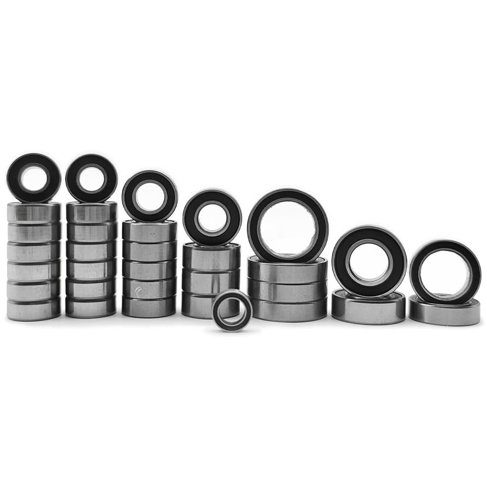 AMZRC 33Pcs Complete Bearings Kit for Traxxas 1/10 E-Revo ERevo VXL Brushless Original Version Rc Car Parts