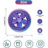 2-PCS 3D Printed Spinners Fidget Toys Adults - Stress Relief Toys for ADHD, Anxiety & Sensory Needs | Quiet Office Desk Toy & Party Favors - Birthday Goodie Bag Fillers Halloween (Red Gold) view 2