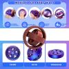 2-PCS 3D Printed Spinners Fidget Toys Adults - Stress Relief Toys for ADHD, Anxiety & Sensory Needs | Quiet Office Desk Toy & Party Favors - Birthday Goodie Bag Fillers Halloween (Red Gold) view 3