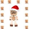 Christmas Shaking Feet Wooden Doll with 12 Magnetic Expressions  Handcrafted Figurine for Car Dashboard and Desktop Decor, Swaying Legs Add Fun and Stress Relief to Your Holidays (Style #1) view 1