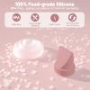 12 Pack M5 Pump Parts, 8ps Red Duckbill Valves and 4pcs Silicone Diaphragm Compatible with Momcozy M5 Wearable Breast Pump, Replace for Momcozy Pump Parts, Red Valve, Diaphragm view 4