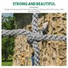 Heavy-Duty Climbing Nets & Rope Ladder - Safe Outdoor Playground Equipment for Kids & Adults, 3x4m, 12mm, Ideal for Backyard Adventures, Climbing Fun & Balcony Safety. view 4