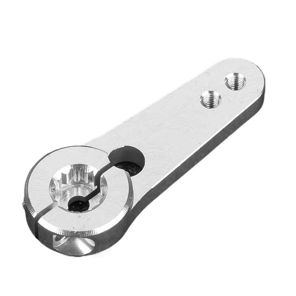 Servo Horn 10PCS Aluminum 44mm 15T Steering Servo Half Arm Horn Alloy(Silver)