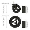 4 Pcs Baby Stroller Wheel Covers Bassinet Stroller Wheel Noise Reducing Protective Hand Washable Stroller Wheel Cover for Baby Stroller Wheelchair Pushchair Jogger (Black) view 2