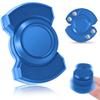 3-in-1 Fidget Spinner Toy for Adult Metal Slider Clicker Spinner Magnetic for Office Desk Toy Easter Basket Stuffer for Him Stress Anxiety Relief ADHD Autism Magnet EDC Cool Gadget Gifts - Blue view 1