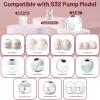 10-Counts S32 Model Duckbill Valves Compatible with eufy S1 pro/S1/E20/E10, Fit for Lansinoh Discreet Duo/Nuliie/Motif Aura Glow S32 Pump, Replace for eufy Pump Valves Parts view 2