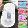 richigblosmum Portable Bubble Spa Mat for Bathtub - 93 Powerful Jets, 6 Modes with Remote, 7-Color LED Lights, Bath Bubble Machine with USB for Home & Travel view 4