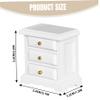 1 12 Scale Dollhouse Furniture, Wooden 3-Layer Mini Bedside Table, DIY Doll House Accessories and Furniture.. view 2