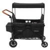 BBinmine 2-Seat Stroller Wagon for Kids, All-Terrain 4-Wheel Push Pull Wagon with 5-Point Harness & Sunshade, Foldable Double Wagon Cart with Adjustable Handle for 0-6 Years Old view 2