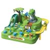 Christmas Car Track,Fun Festive Interactive Racing Game,Electric Dinosaur Climbing Tracks Slide Toy,Christmas Construction C ar Toy,Electric Car Track Set for Birthday view 1