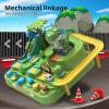 Christmas Car Track,Fun Festive Interactive Racing Game,Electric Dinosaur Climbing Tracks Slide Toy,Christmas Construction C ar Toy,Electric Car Track Set for Birthday view 4
