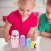 Rabbits Nesting Dolls  Wood | Russian Nesting Doll | Rabbit Wooden NES-ting Doll Handmade Cartoon Stacking Dolls for Kids Educational Stacking Playsets Boys Girls Cartoon Home Decoration Ornament view 4