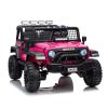 24V Ride on Car for Kids, 2 Seater Electric Truck with Parent Remote Control, Spring Suspension, 2 Speeds, LED Headlight & Music Player, Kids Electric Vehicle for Aged 3-8 Years, Pink view 1