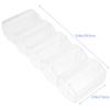 Uonlytech Portable Outdoor Poker Chip Storage Case Compartment Transparent Design Large Capacity Card and Chip Organizer Box for Poker Game Protection and Easy Classification view 2