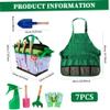 Jorzer Kids Gardening Set 7Pcs/Set Educational Toddler Gardening Includes Apron, Sprayer, Gloves, Hat, Rake, Shovels Kids Tool for Cosplay for .. view 3