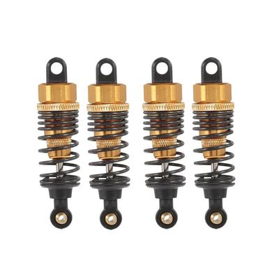 4 pcs RC Auto Parts 60mm Metal Shock Absorber Damper for 1:10 HSP Redcat Exceed HiPI Flat Car Drift Racing RC Car Parts Replacement for OEM