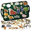 Jorzer 1 Set Felt Board for Toddlers, Animal Farm-Themed Felt Board, Foldable Quiet Book Story Sets with Portable Handle Story Activities Play Kit for Kids.. view 1