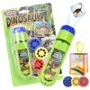 Dinosaur Projector Flashlight - Night Light Technology Toy, Portable Dinosaur Flashlight Projector with 3 Discs&24 Patterns, Dinosaur Projector Light for Kids, for Bedroom/Ceiling/Wall/Tent (Style-A) view 1