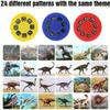 Dinosaur Projector Flashlight - Night Light Technology Toy, Portable Dinosaur Flashlight Projector with 3 Discs&24 Patterns, Dinosaur Projector Light for Kids, for Bedroom/Ceiling/Wall/Tent (Style-A) view 4