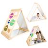 MEKA Triangle Mirror 5 in 1, One Multifunctional Learning Space - Five Ways to Play, Discover and Grow. Baby Sensory Toys, Activity Center for Toddlers, Wood Frame view 1