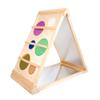 MEKA Triangle Mirror 5 in 1, One Multifunctional Learning Space - Five Ways to Play, Discover and Grow. Baby Sensory Toys, Activity Center for Toddlers, Wood Frame view 2